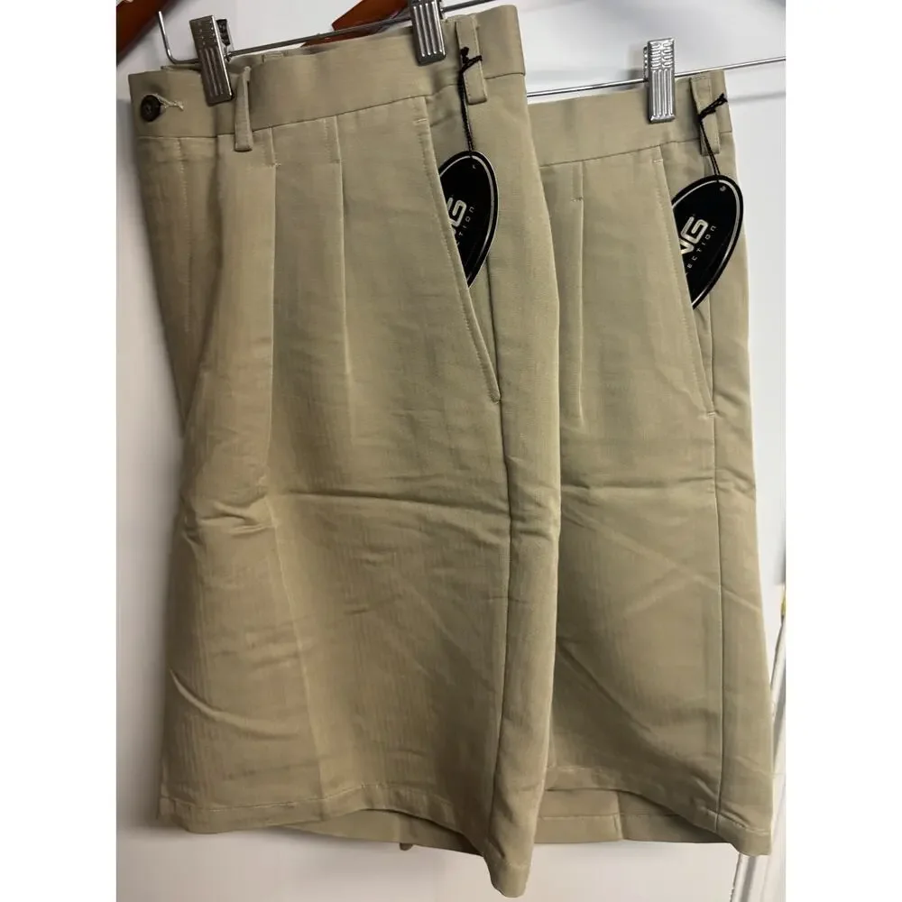 Nautica Saltaire PING Cargo & Chino Shorts Bundle Tan Beige Size 36 New Lot 4